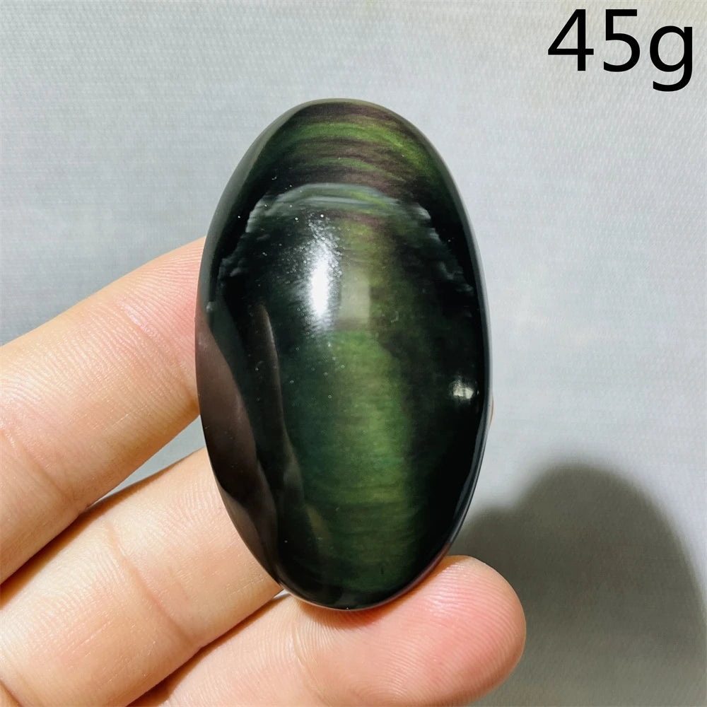 Rainbow Obsidian Palm Stone-ToShay.org