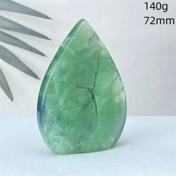 Green Feather Fluorite Torch-ToShay.org
