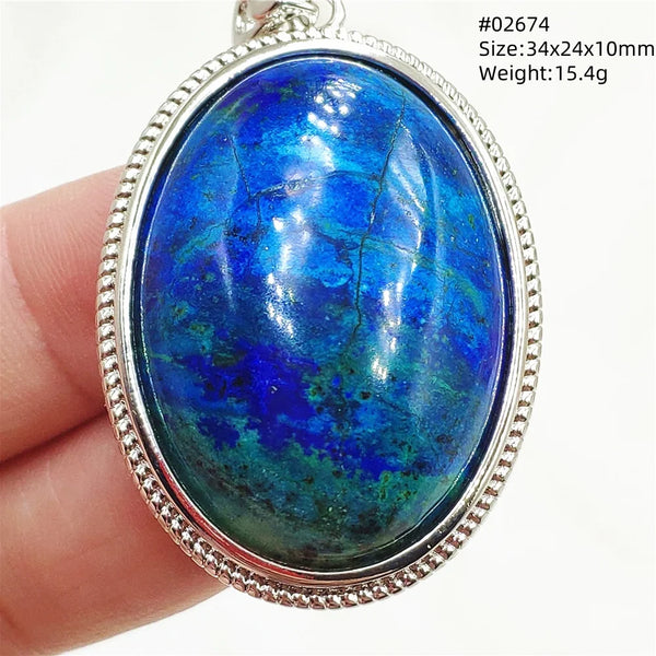 Blue Azurite Pendant-ToShay.org