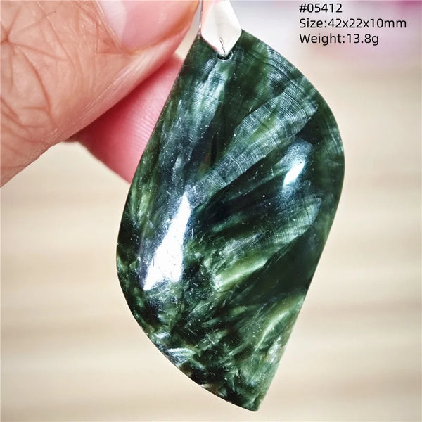 Green Seraphinite Pendant-ToShay.org