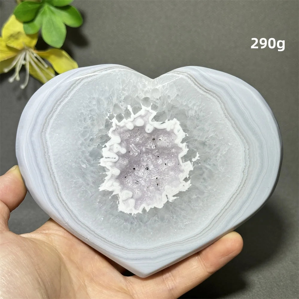 Purple Agate Geode Heart-ToShay.org