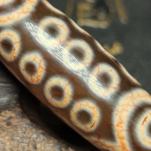 Tibetan Eyes Agate Dzi Beads-ToShay.org