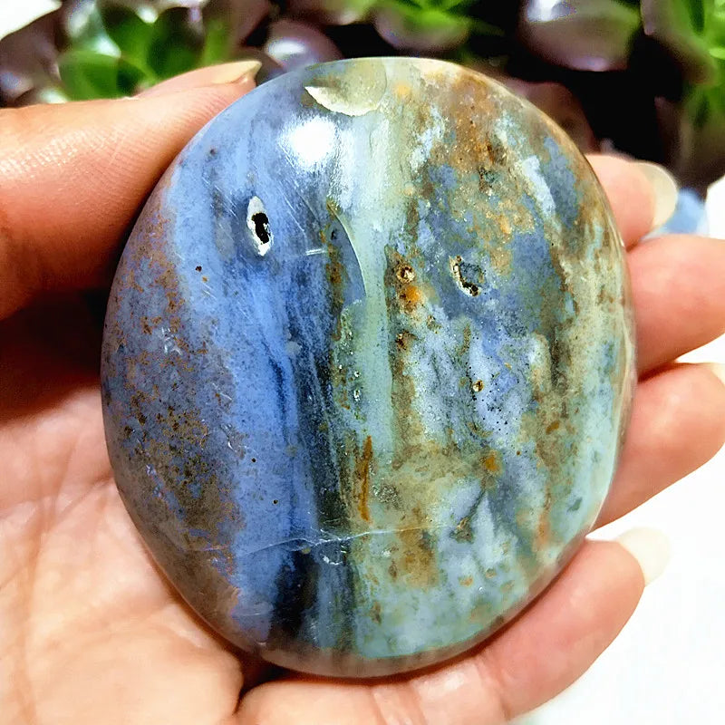 Mixed Ocean Jasper Palm Stones-ToShay.org