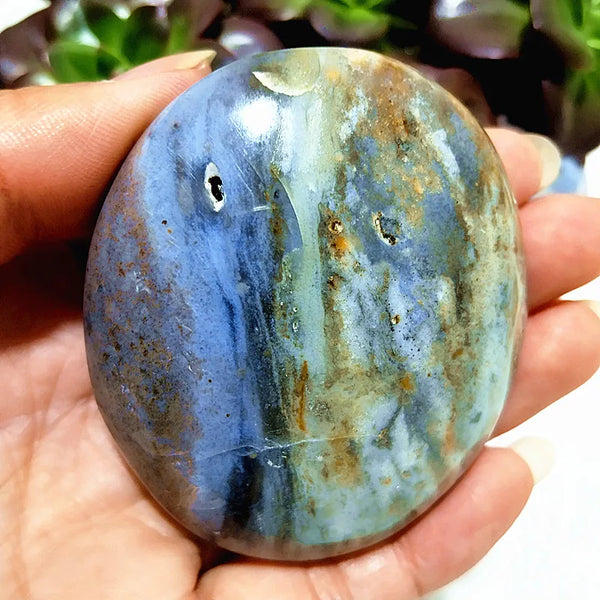 Mixed Ocean Jasper Palm Stones-ToShay.org