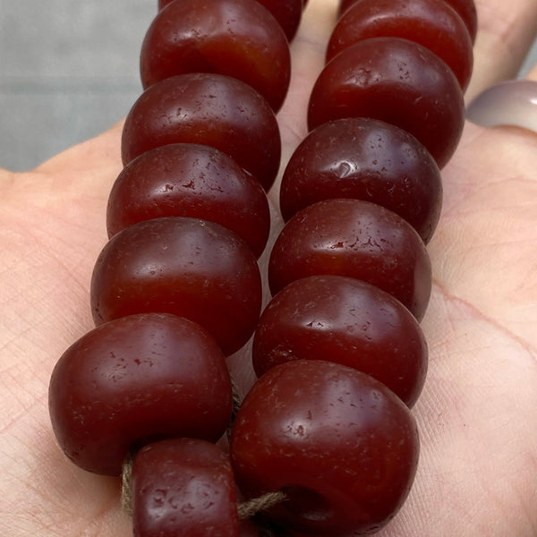 Tibetan Red Agate DZi Bead-ToShay.org
