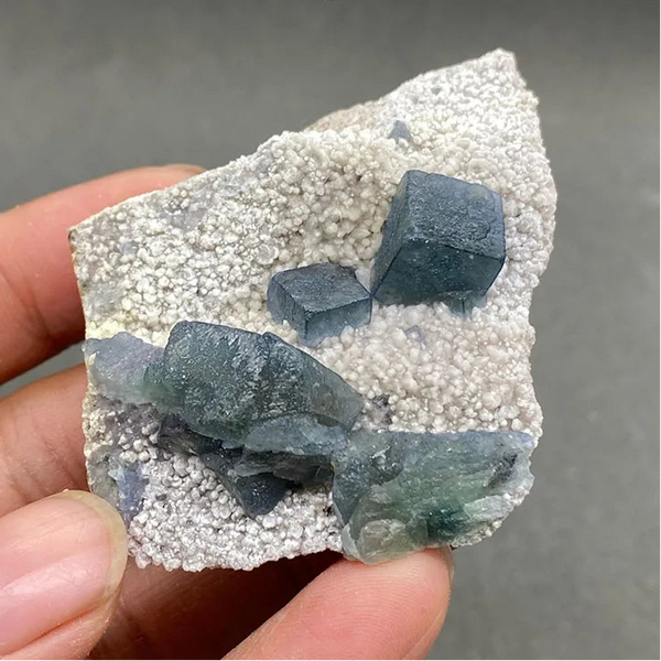 Blue Fluorite Crystal-ToShay.org