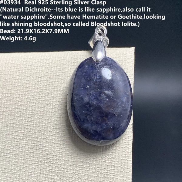 Red Blue Cordierite Pendants-ToShay.org