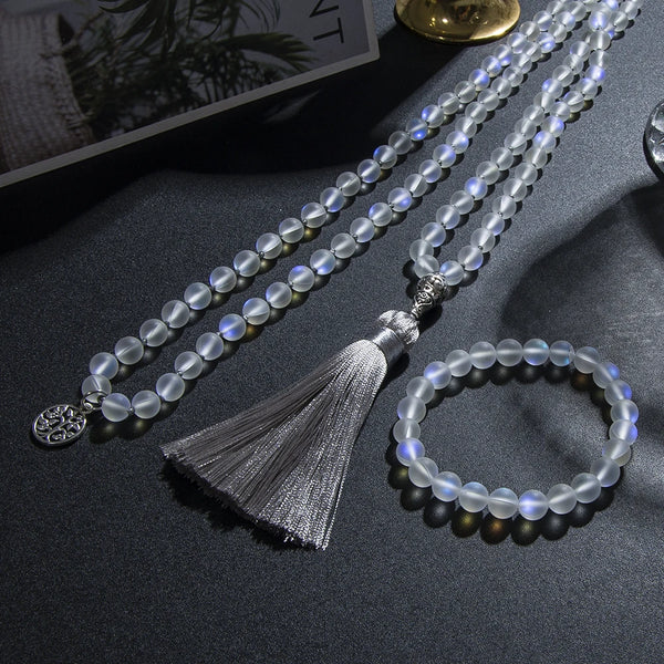 Clear Crystal Mala Set-ToShay.org