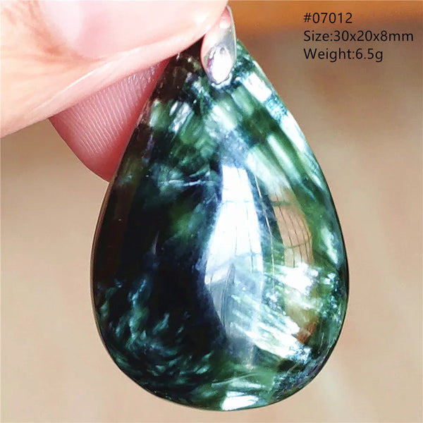 Green Seraphinite Pendant-ToShay.org