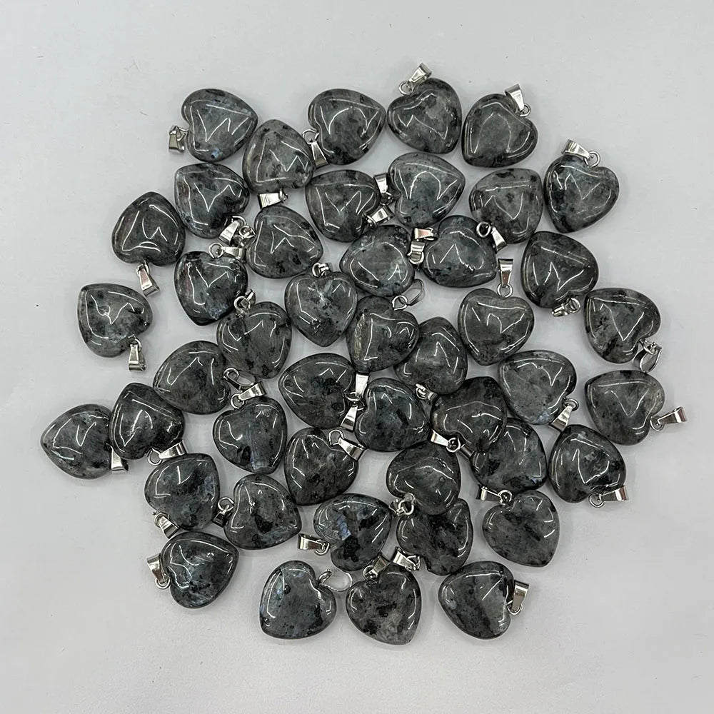 Mixed Crystal Heart Pendants-ToShay.org