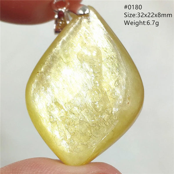 Gold Lepidolite Flash Pendant-ToShay.org