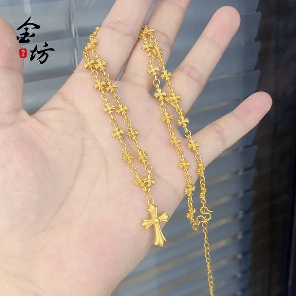 Gold Cross Necklace-ToShay.org