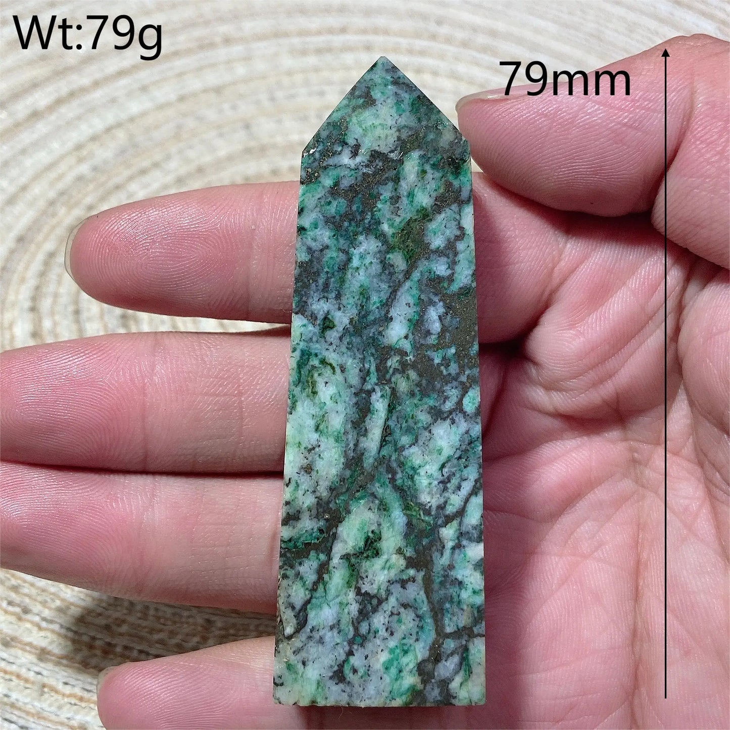 Blue Dioptase Pyrite Tower-ToShay.org