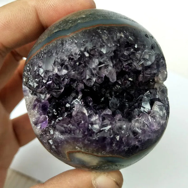 Purple Amethyst Geode Ball-ToShay.org