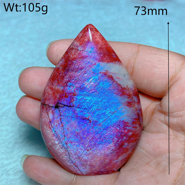 Red Fire Quartz Moonstone Point-ToShay.org