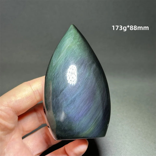 Rainbow Obsidian Torch-ToShay.org