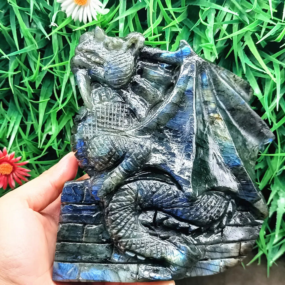 Blue Labradorite Flying Dragon-ToShay.org