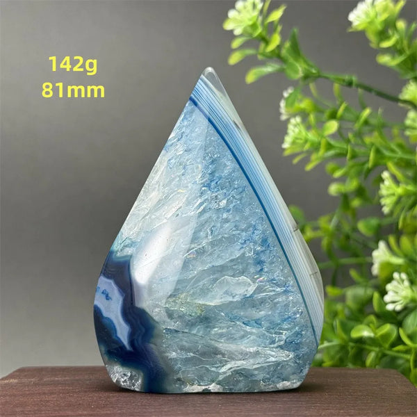 Blue Agate Torch-ToShay.org