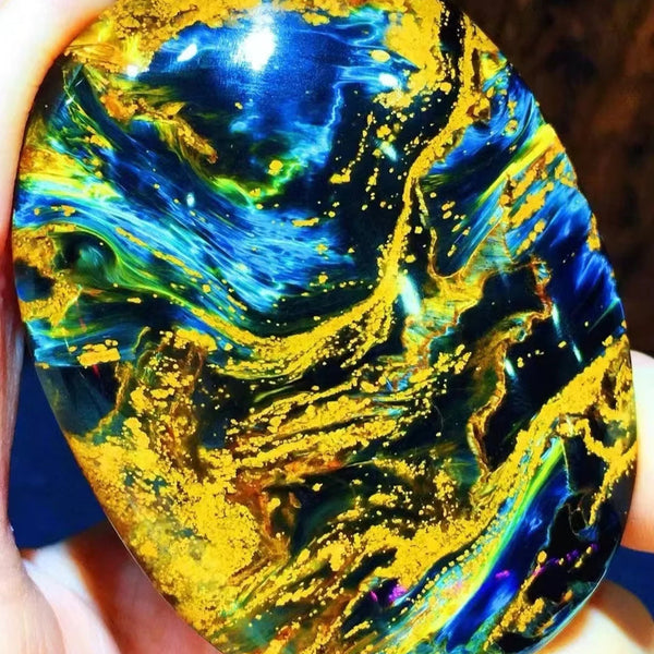 Blue Yellow Pietersite Chatoyant-ToShay.org