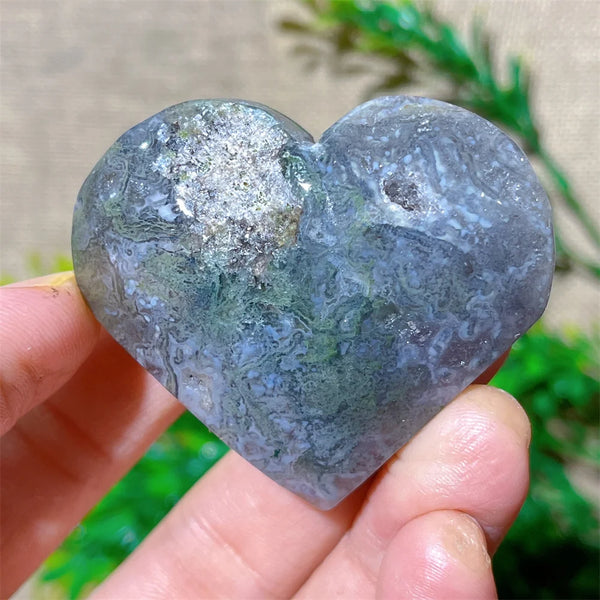Green Moss Agate Heart-ToShay.org