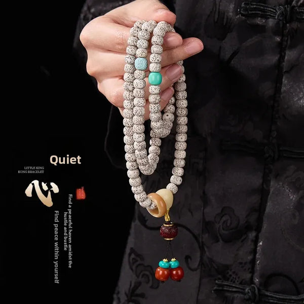 White Buddha Seed Bracelet-ToShay.org