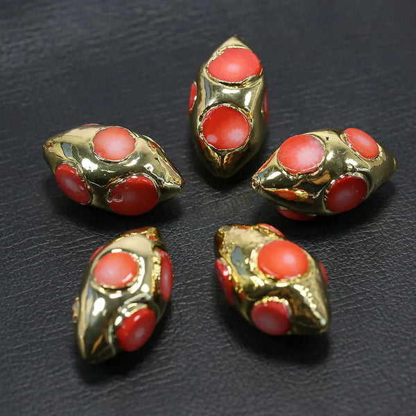 Red Orange Coral Beads-ToShay.org
