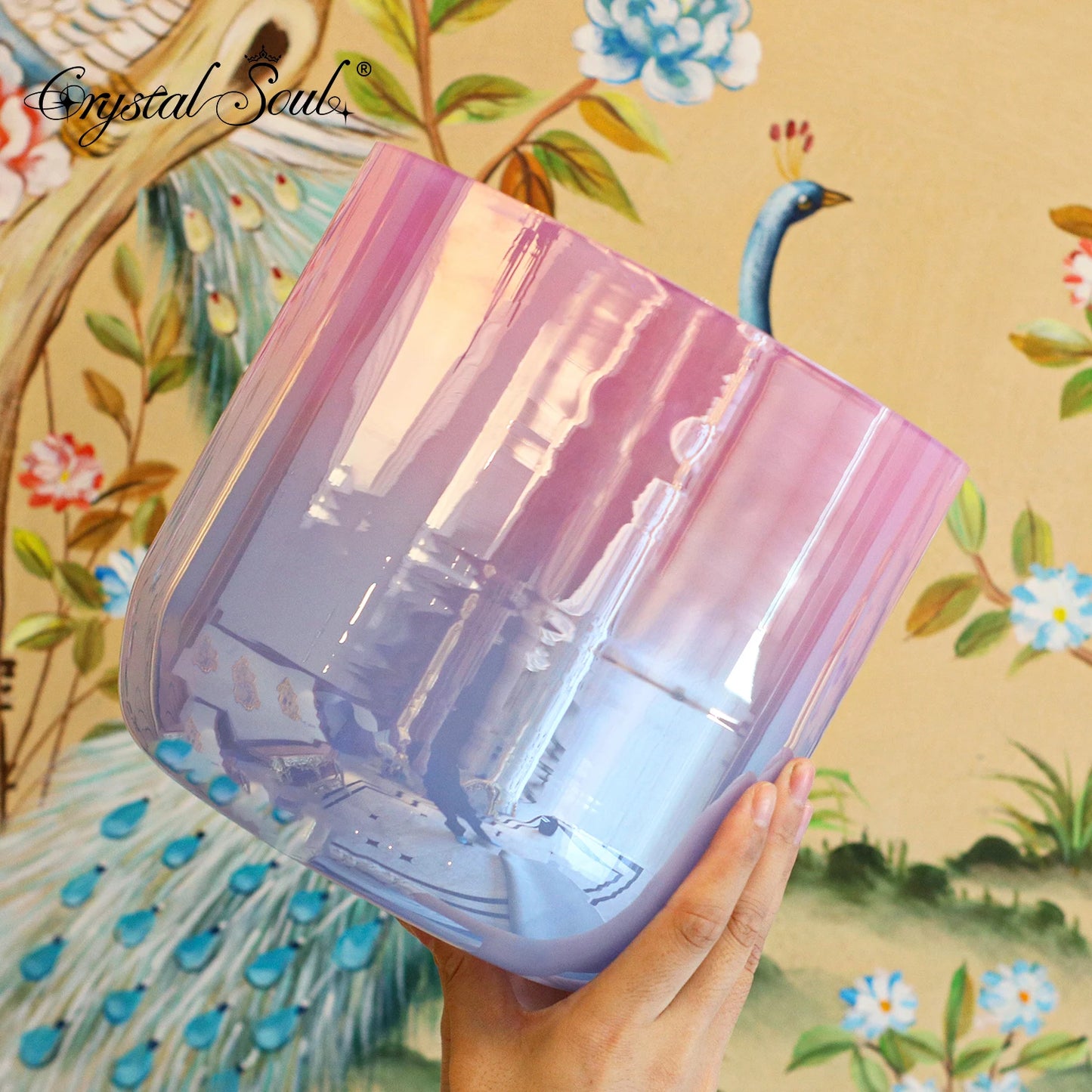 Pink Blue Crystal Bowl Singing-ToShay.org