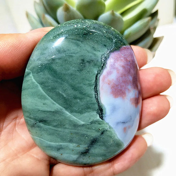 Ocean Jasper Palm Stone-ToShay.org