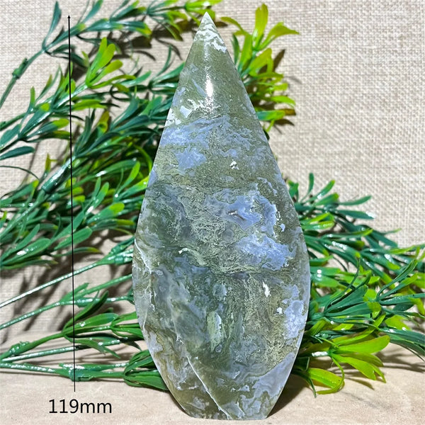 Green Moss Agate Flame-ToShay.org