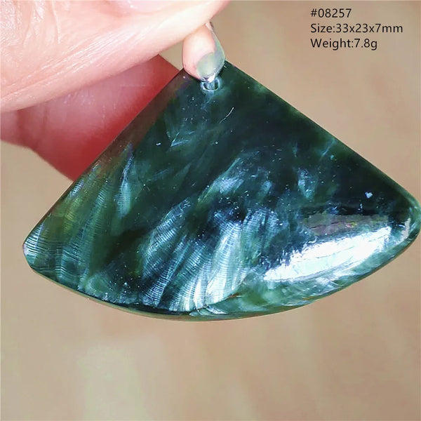 Green Seraphinite Pendant-ToShay.org