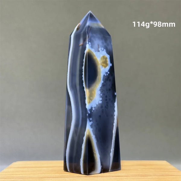 Blue Striped Agate Tower-ToShay.org