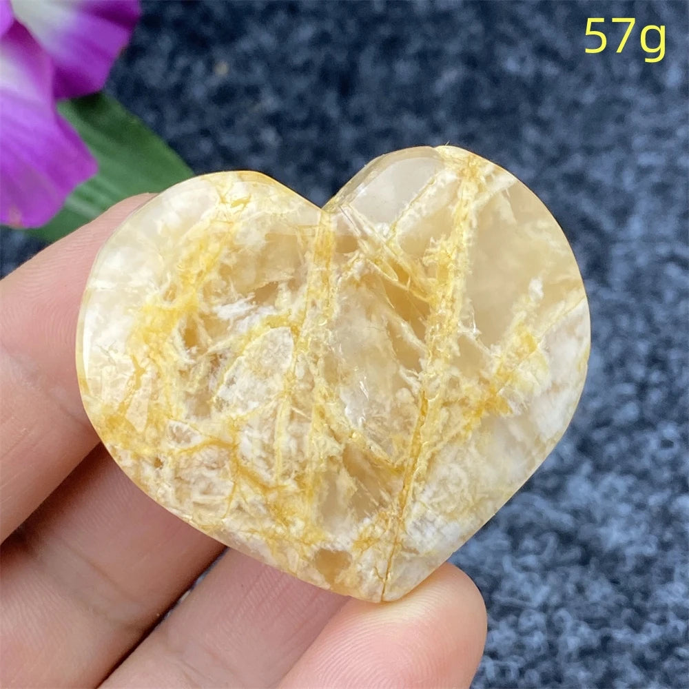 Yellow Ghost Crystal Heart-ToShay.org
