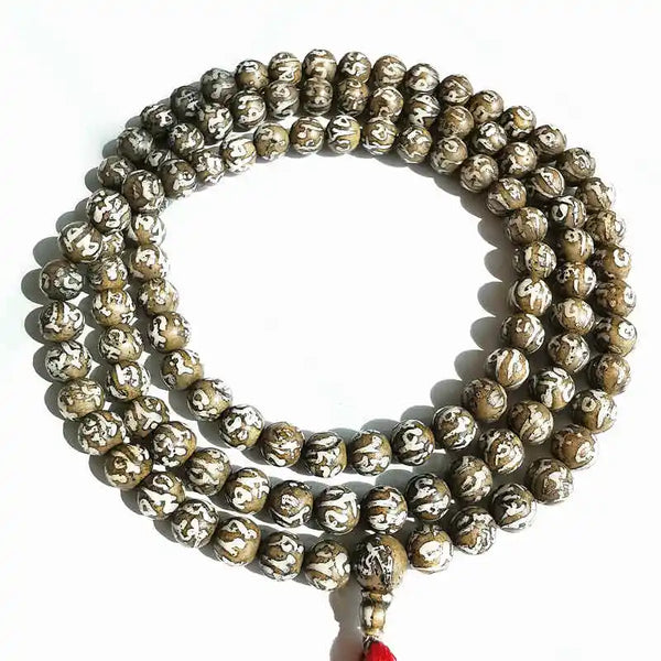 Tibetan Conch Shell Prayer Beads-ToShay.org