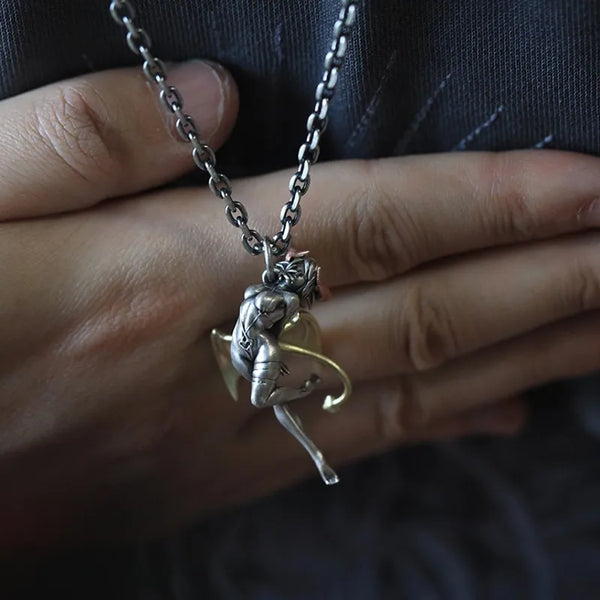 Silver Devil Pendants-ToShay.org