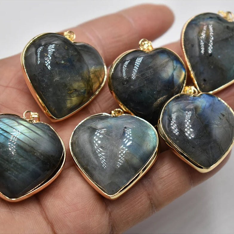 Blue Labrador Heart Pendants-ToShay.org