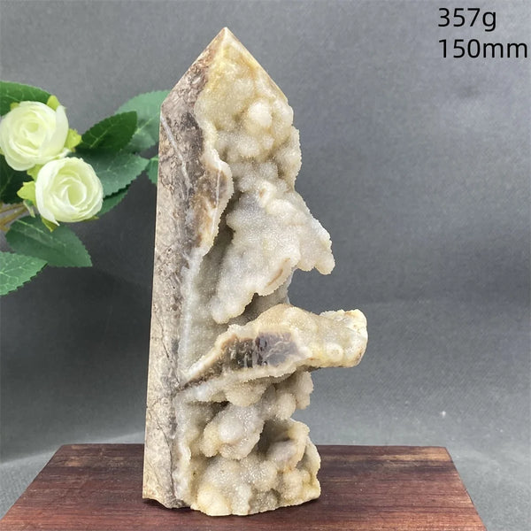 White Fluorite Cluster Point-ToShay.org