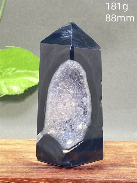 Black Striped Agate Tower-ToShay.org