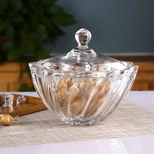 Crystal Glass Candy Jar-ToShay.org