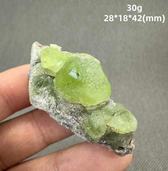 Green Peridot Olivine Crystal-ToShay.org