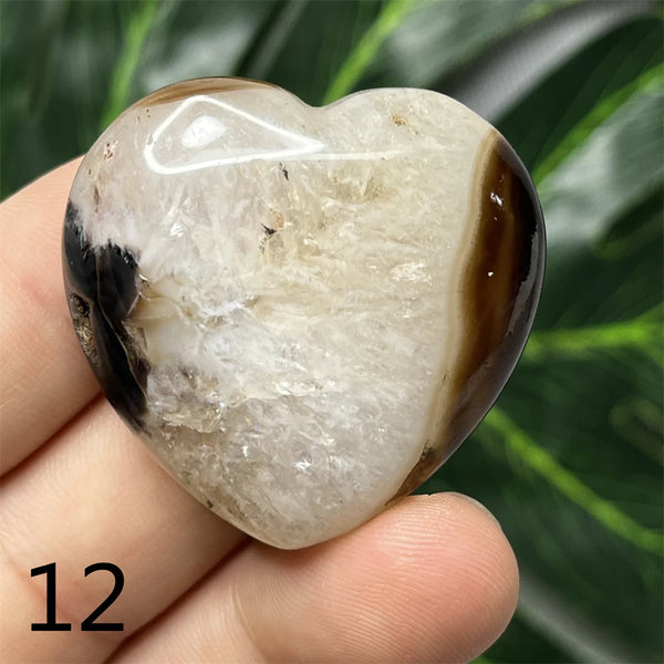 Black Agate Geode Heart-ToShay.org