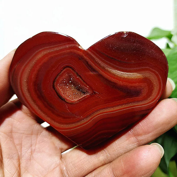 Red Agate Geode Hearts-ToShay.org