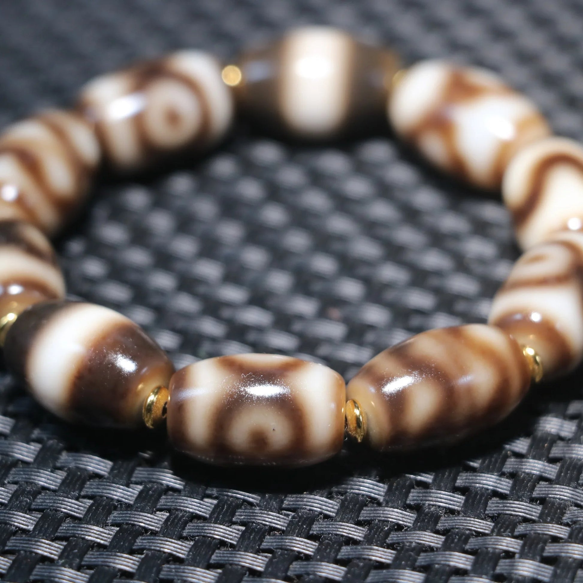 Tibetan Agate Dzi Bracelet-ToShay.org