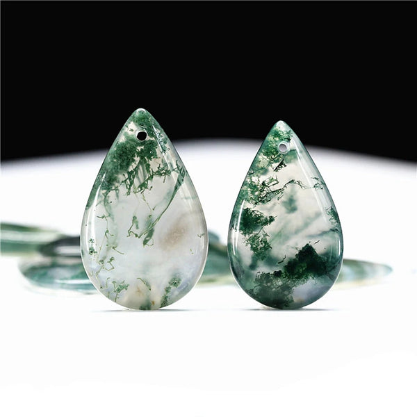 Green Moss Agate Pendant-ToShay.org
