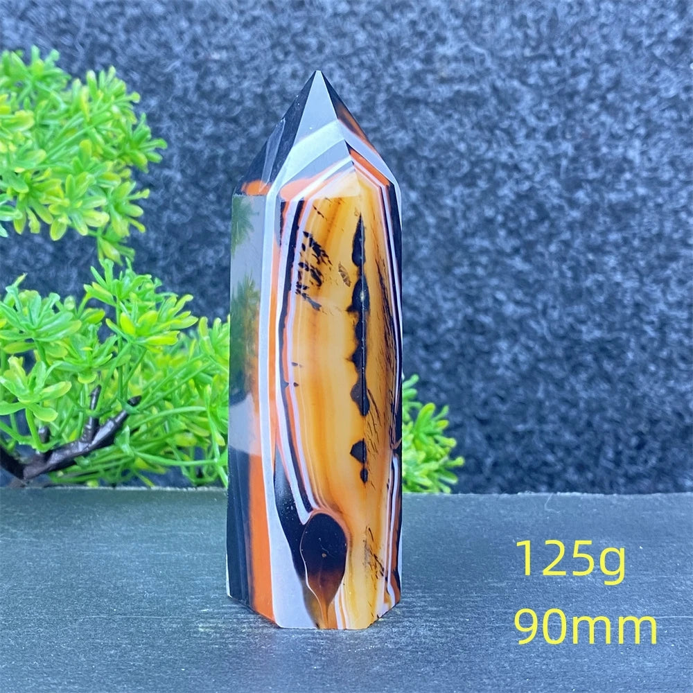 Black Red Striped Agate Point-ToShay.org