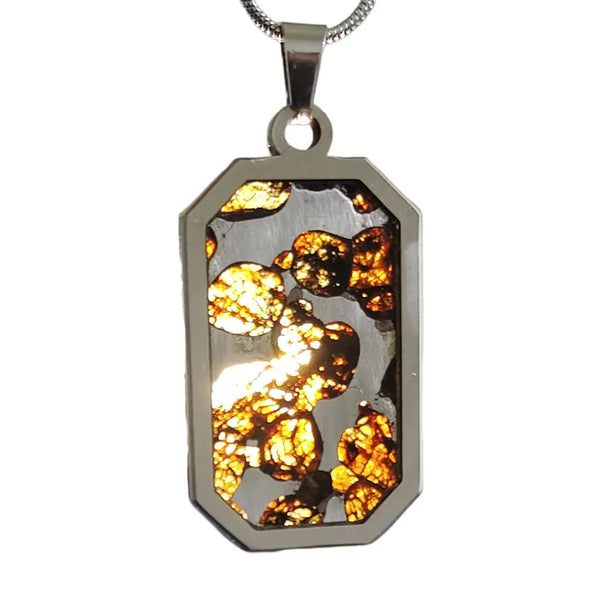 Olive Meteorite Pendant-ToShay.org