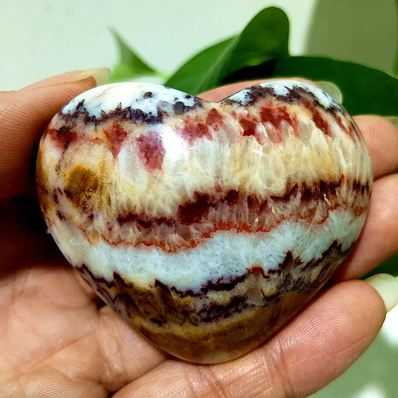 Red Striped Agate Heart-ToShay.org