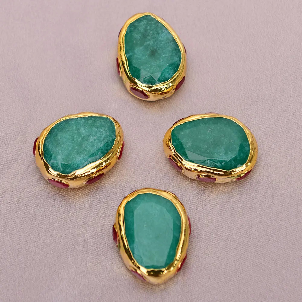 Green Aventurine Pave Beads-ToShay.org