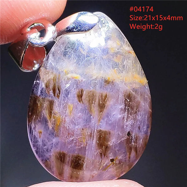 Gold Rutilated Pendant-ToShay.org