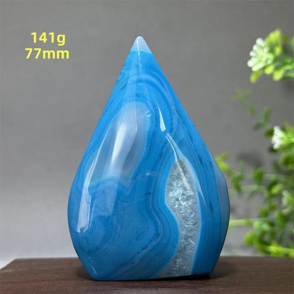 Blue Agate Torch-ToShay.org