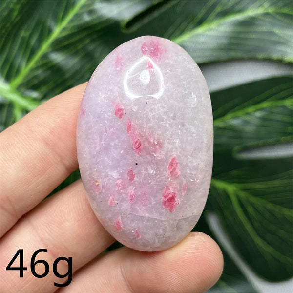 Pink Rhodonite Palmstone-ToShay.org